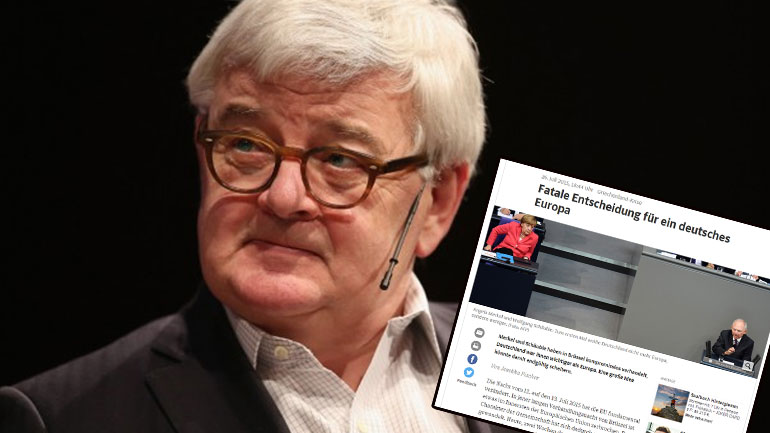 Γ. Φίσερ: «Μοιραία η πολιτική της Μέρκελ και του Σόιμπλε για την Ελλάδα»